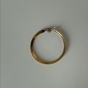 Mejuri Gold Bold Herringbone Chain Bracelet